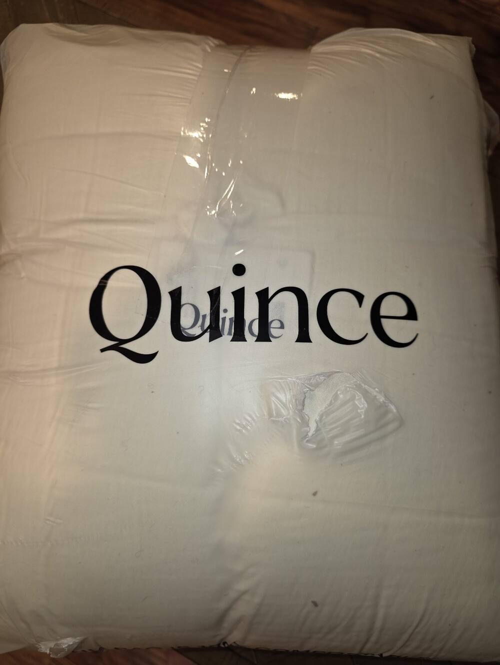 Quince Airy Gauze Box Quilt - King - Ivory